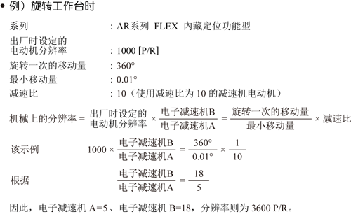例）旋转工作台时