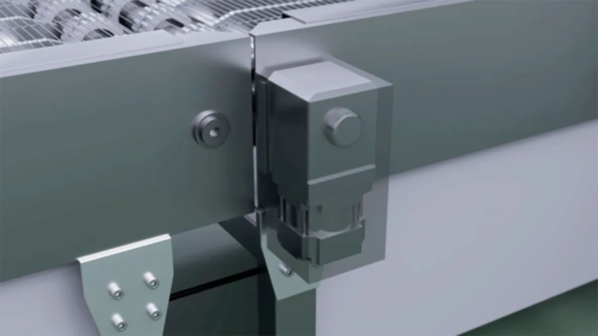 输送带用工业齿轮（灰色外壳带安装支架）