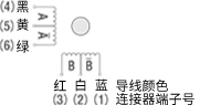 单极6芯引线